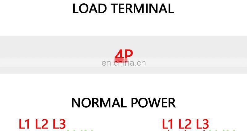 2P 4P ATS 63A 230V 380V Micro Circuit Breaker Dual Power Automatic transfer switch Auto transfer switch, dual power ats