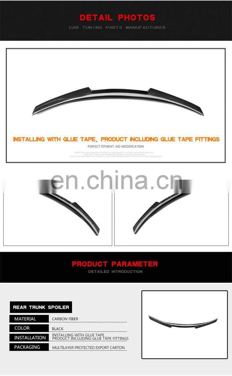 Carbon Fiber E46 Rear Spoiler for BMW 325Ci 330Ci M3 Coupe 2-Door 1999-2006