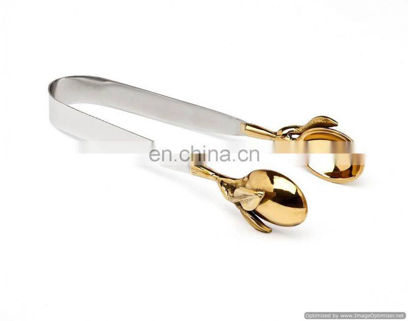 leather cover ice tongs