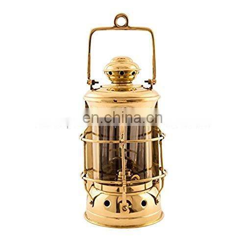 old brass nautical lantern