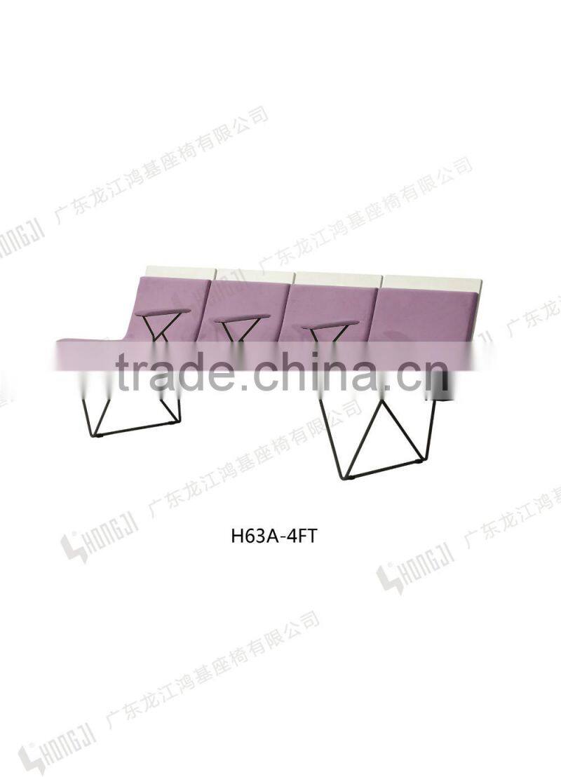 Europe design modern indoor bentwood airport waiting chair H63A-4T-L