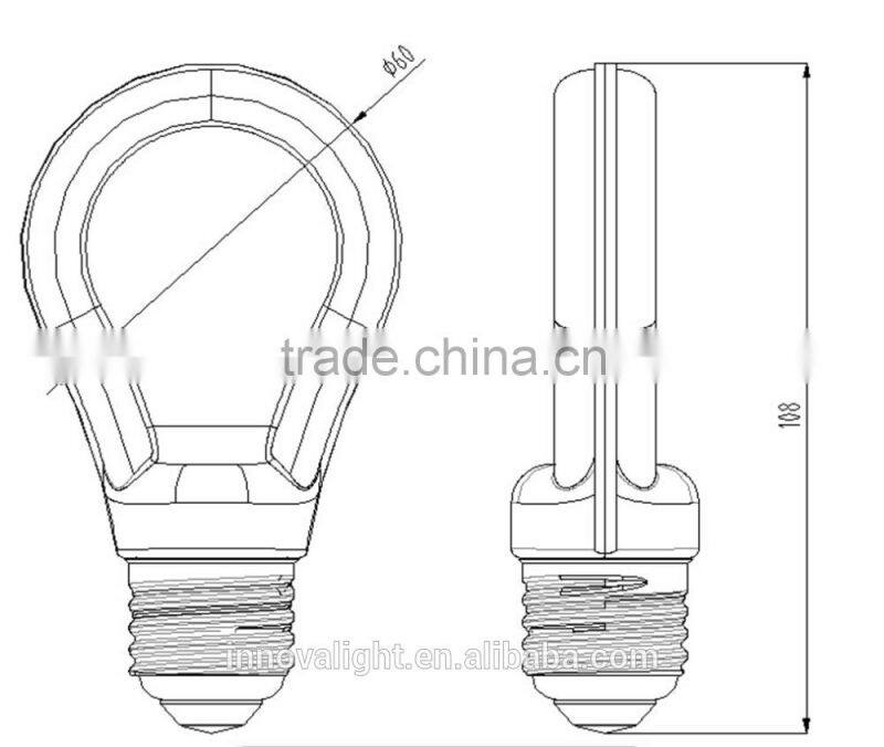 INNOVALIGHT 2015 popular Slim E27 600LM 330 Degree Slim 7W LED Light Bulb For Pendant Lamp