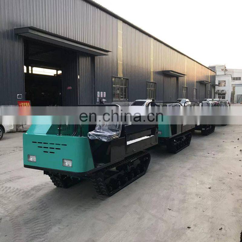 1.6TON 2T Micro mini crawler transporter mountain agricultural tiger dump mountain climbing walking tractor mountain climbing