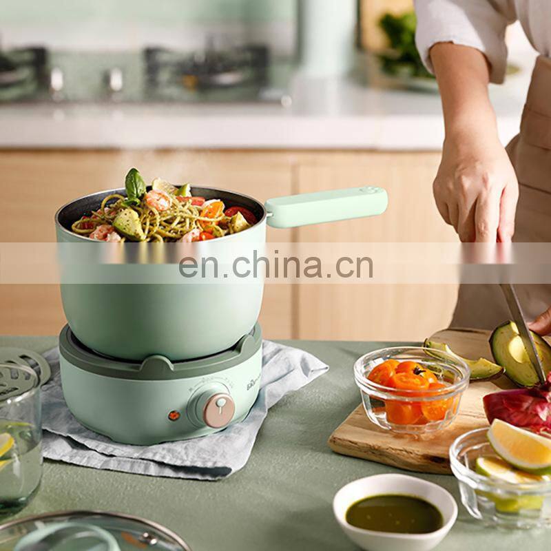 Multifunctional split dormitory small electric hot pot cooking and frying electric pot