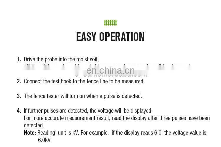 All-sun EM555 Fence tester Electric fence voltage tester 0.03W fence controllers measurement 300V to 9900V pulse voltage