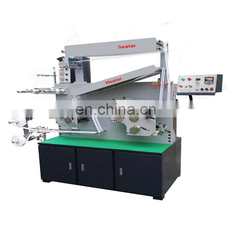 UGS31S 3 plus 1 color Automatic portable apparel clothing label flexo Printing machine, Roll to roll fabric ribbon printer