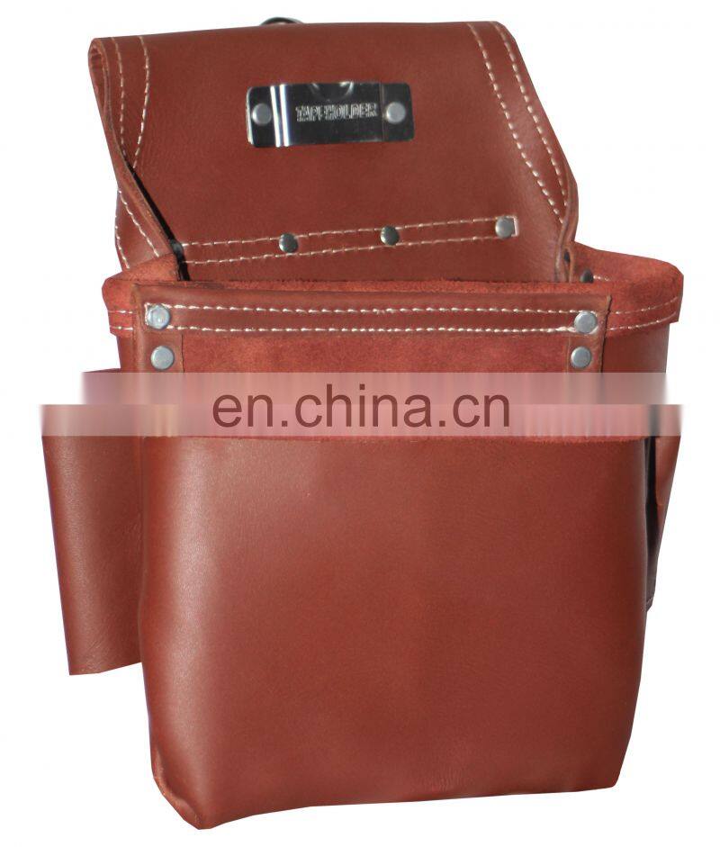 Leather Tool Bag Bag Custom Carrying Portable Multi-function Leather Roll Up Tool Bag