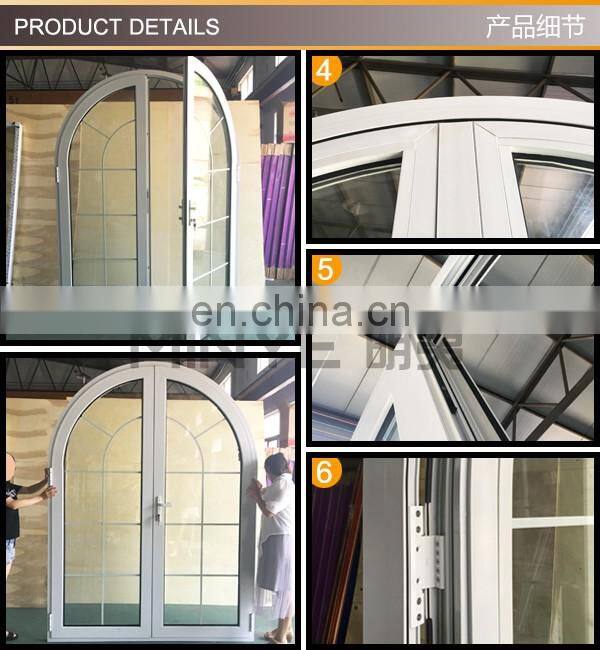 window glass veranda aluminium casement window with grills