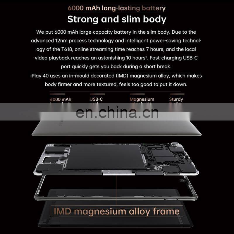 ALLDOCUBE iPlay 40 10.4 inch 4G LTE Call Tablet PC 2K Screen 8GB RAM+128GB ROMSpreadtrum T618 Android 10 Dual WiFi Tablet PC