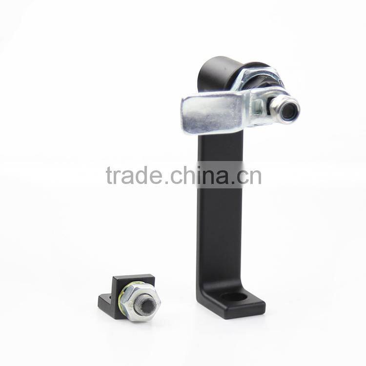 CE RoHS 2015 FEILEI MS868 China factory black powder zinc alloy cabinet L handle lock with padlock device