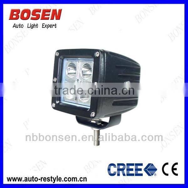 16W CREE flush offroad work light for tractor, forklift, off-road, ATV, excavator, heavy duty equipment etc.