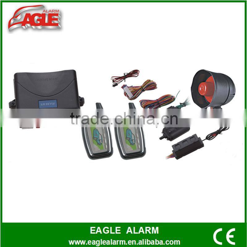 LCD two way car security with remote engine start function, up to 2000 meters