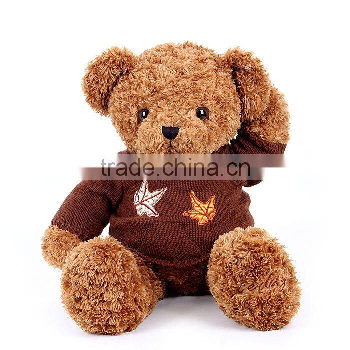 stuffed teddy bear with clothes