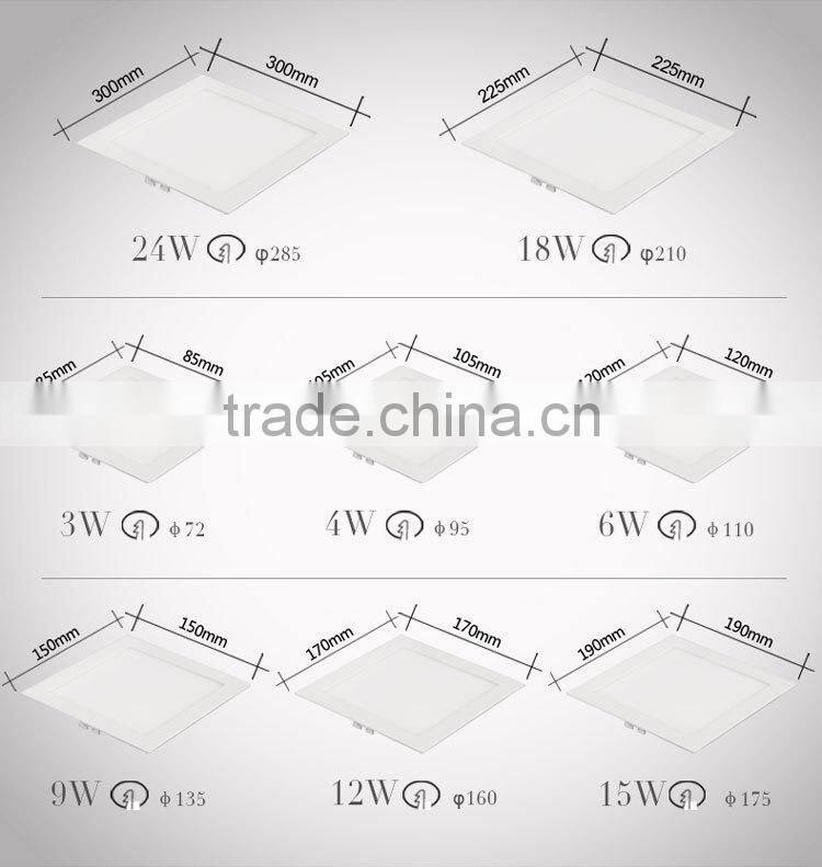 hot sales square/Round led Panel Light-dark outfit