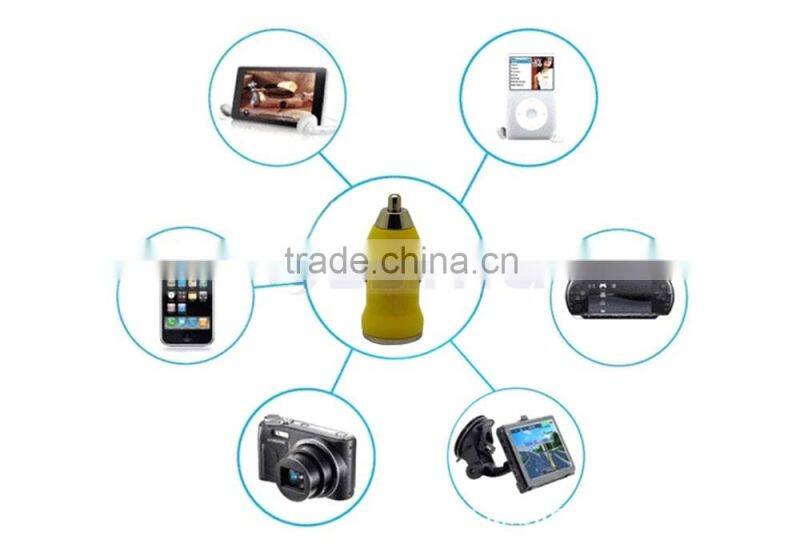 10 Colors Cheap Promotional 1A/5V Car Adapter USB Car Chargers For Mobile Phone iPhone