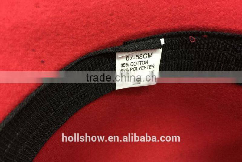 Fashion Korean Bowknot Ribbon Elegant Women Wool Felt Bucket Hat