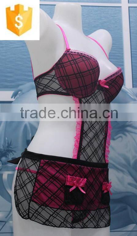 2016 The fashion apron lace dress lingerie /babydoll/sleepwear