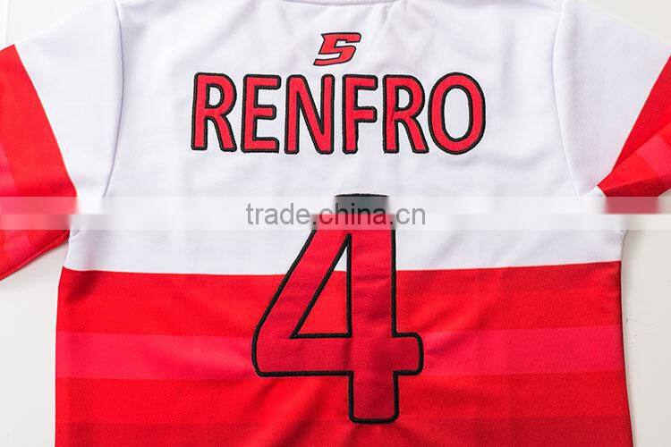 team quick dry sublimation t-shirt printing wholesale