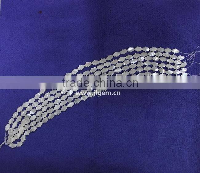 Australia White Mother of Pearl Hamsa Shape Stone With Wholesale Fashion Jewelry