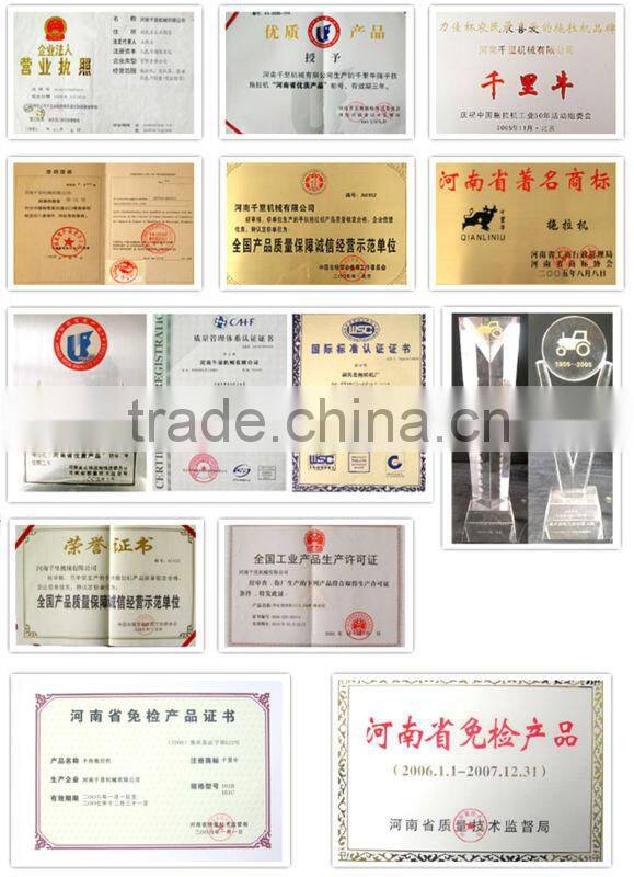 Big fuel tank tractor QLN 80hp 4wd Farm wheel hydraulic steering