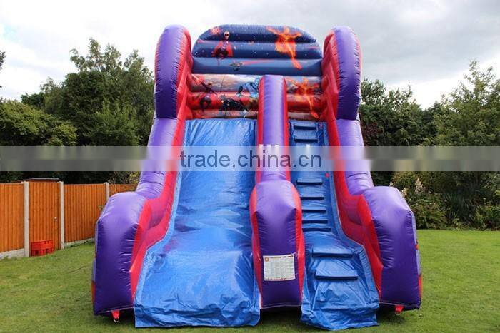 Clearance commercial grade inflatable water slides,Superhero water slide inflatable slide giant