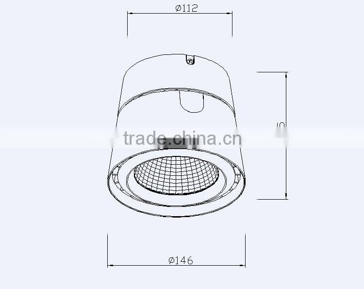 40W Aluminium LED /Recessed Down Light /led lighting bulb