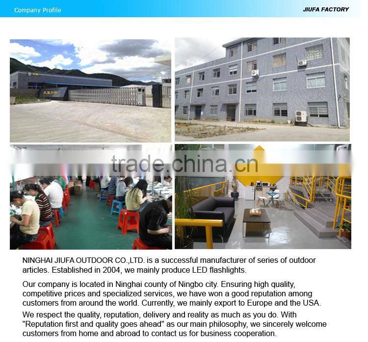 JF XP-E Long Zoomable LED Flashlight Torch Outdoor Self-defense Wolf Tooth Stick With key Chain /Police Equipment defend