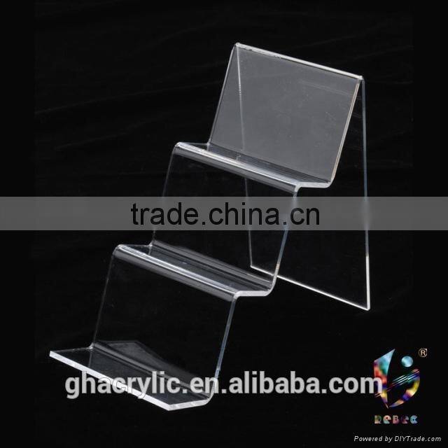 GH-RZ532 Strict request quality clear acrylic make up display stand make up dispaly rack ,top grade acrylic display rack