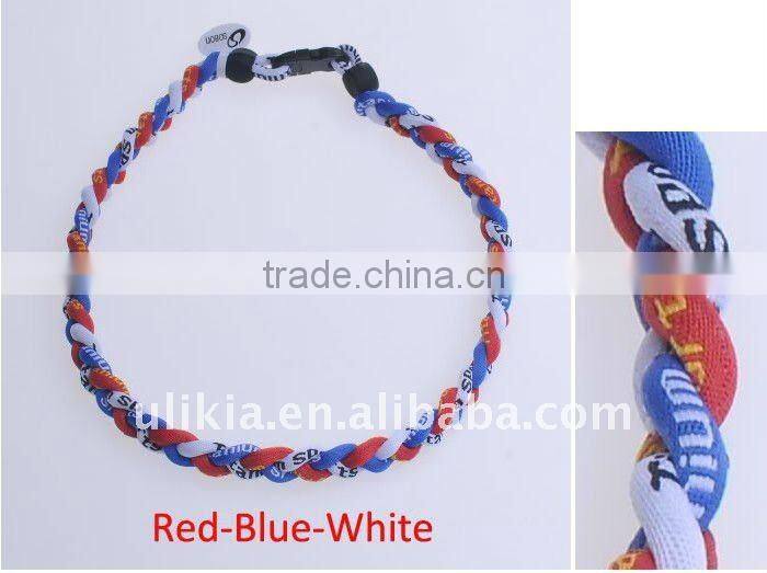 Germanium Titanium Baseball Sport Necklaces in Tornado style