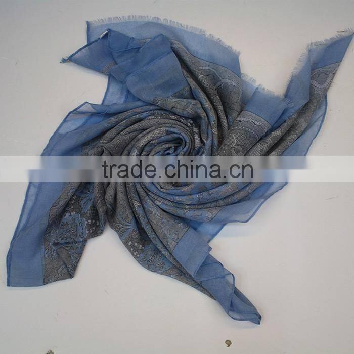 korean fashion flower printing scarf OEM scarves