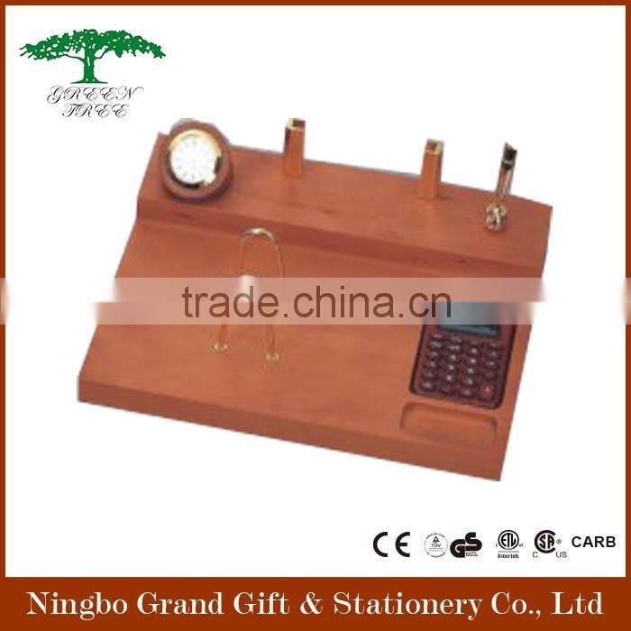 antique wooden desktop calendar stand