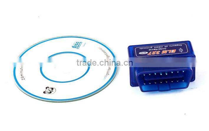 2014 Latest super mini elm327 v2.1 bluetooth elm327 interface supports all obdii protocols,Mini obd2 elm327 interface bluetooth