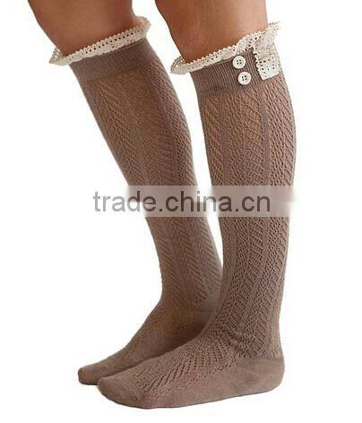Black Friday color Button down Leg warmers lace boot cuff socks legwarmers womens knit leggings at stock