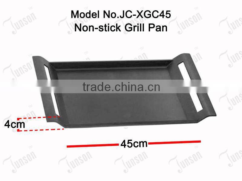 45cm Die Casting Aluminum Grill Pan/Non-stick coating Flat Grill Pan