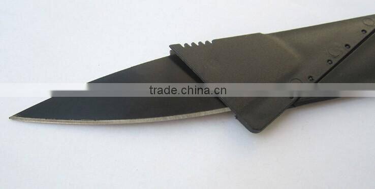 Plastic handle credit card knife for outdoor camping equipment