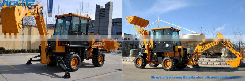 4x4 compact tractor with loader and backhoe