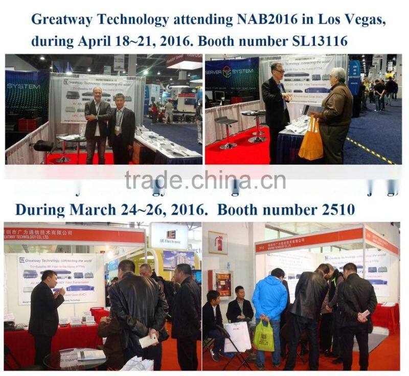 GASI multi-ASI signals fiber transmitter and Fiber receiver/fiber link has excellent transmission