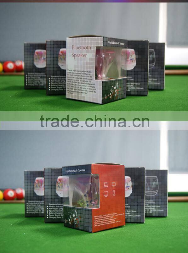 Handfree Stereo bluetooth wireless liquid speaker support TF card
