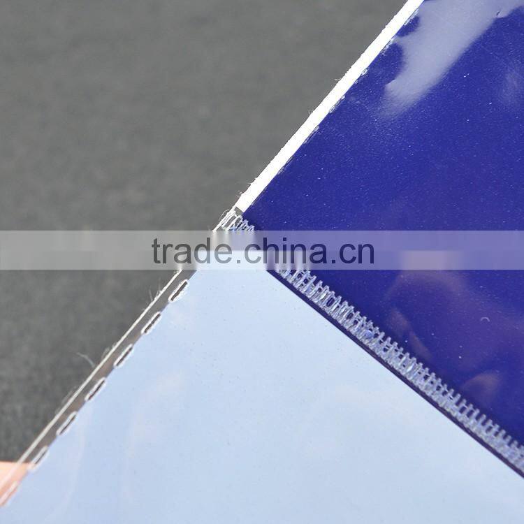 factory wholesale price clear BOPP gravure printing header bag with self adhesive strip