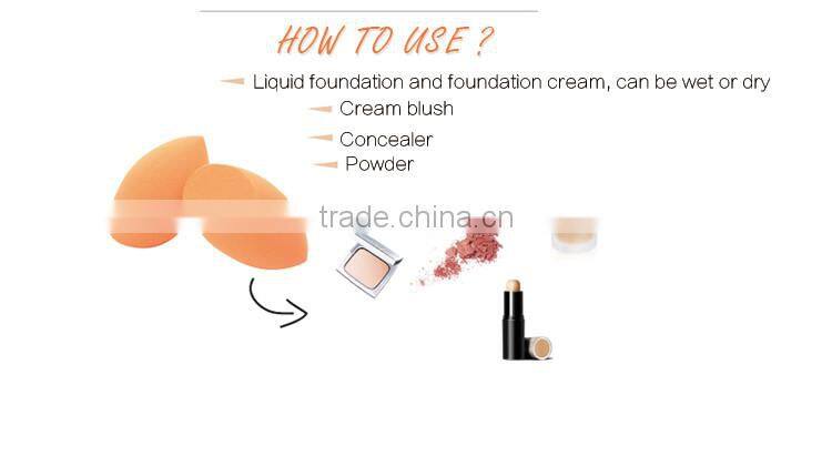 Diamond flower white red orange soft powder puff makeup sponge non latex