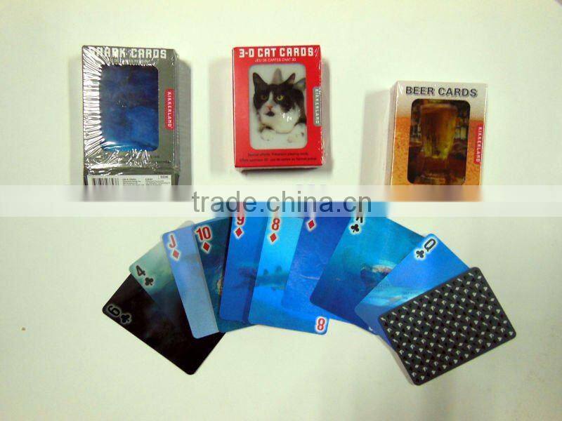 3D lenticular playing card