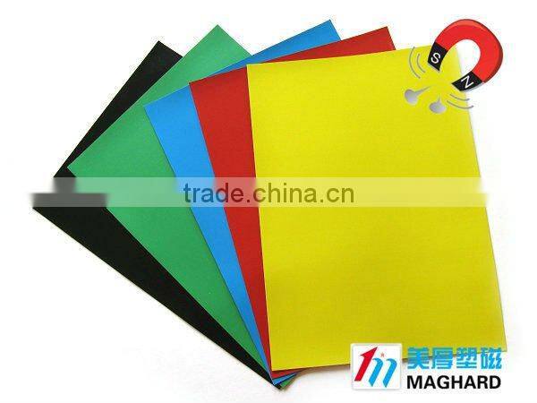 Flexible fridge magnetic material