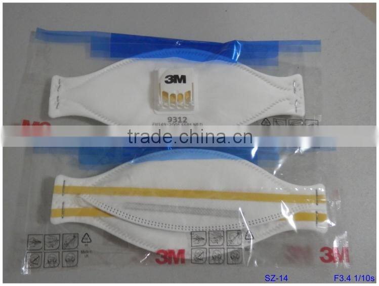 EN149:2001 FFP1 3m 9312 respirator mask, 3M FFP1 disposable face mask