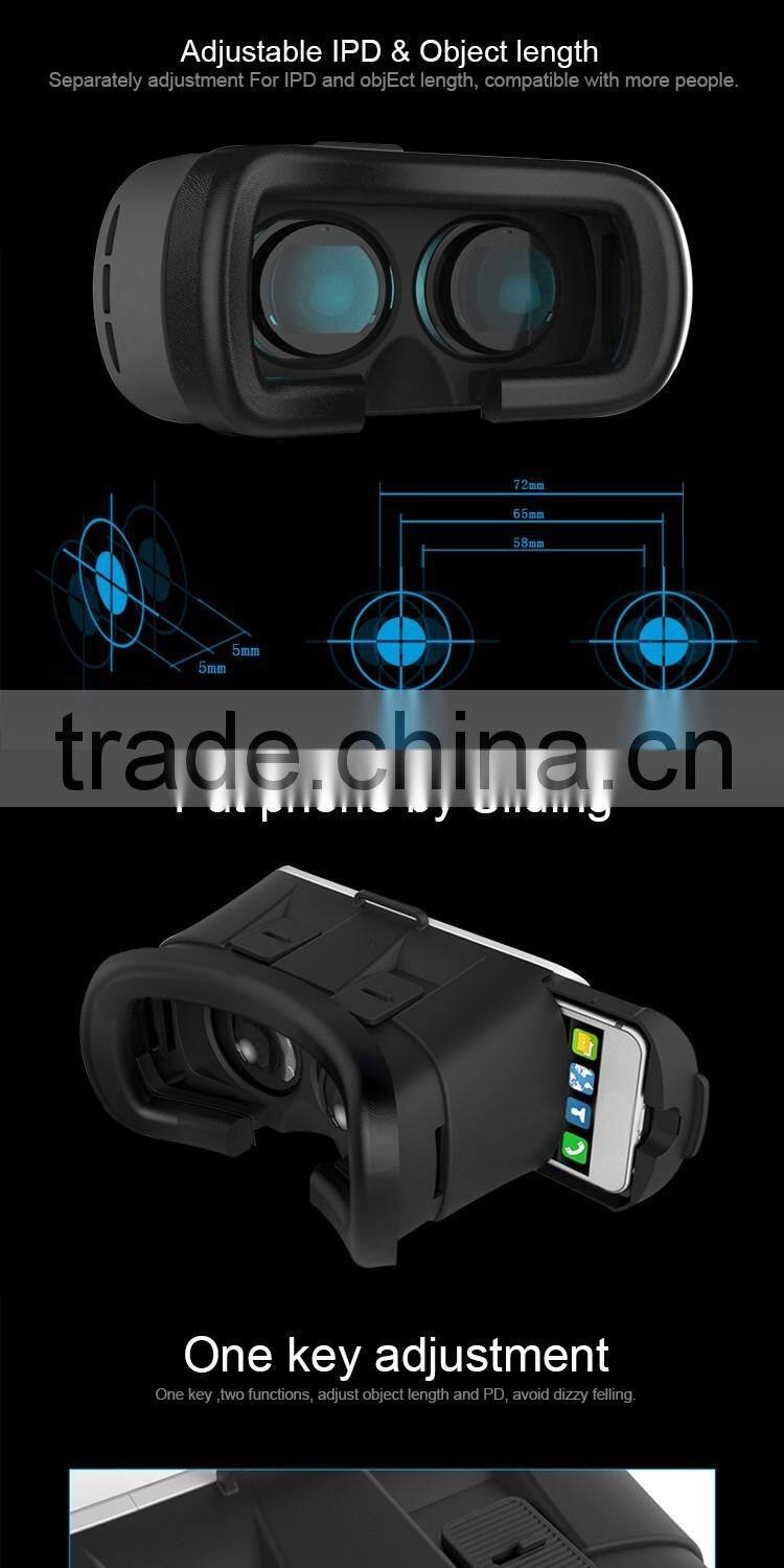 Hot selling High Quality Real Virtual Google Cardboard Virtual Reality 3D VR Box Glasses