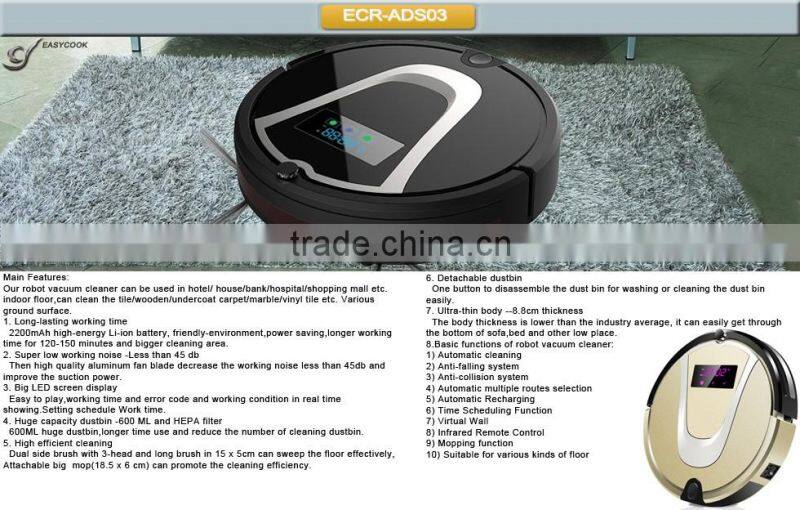 robot vacuum cleaner The first step for smart home appliance/floor cleaner/sweeping robot