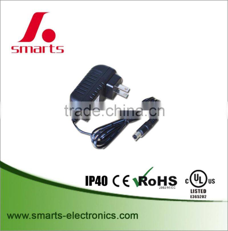 us uk plug-in 12v dc 24w 2a switching power adapter for cctv