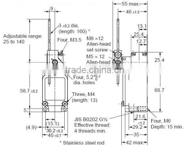 100% original HIGHLY waterproof limit switch underwater limit switch valve limit switch tz3 series TZ CZ 3111