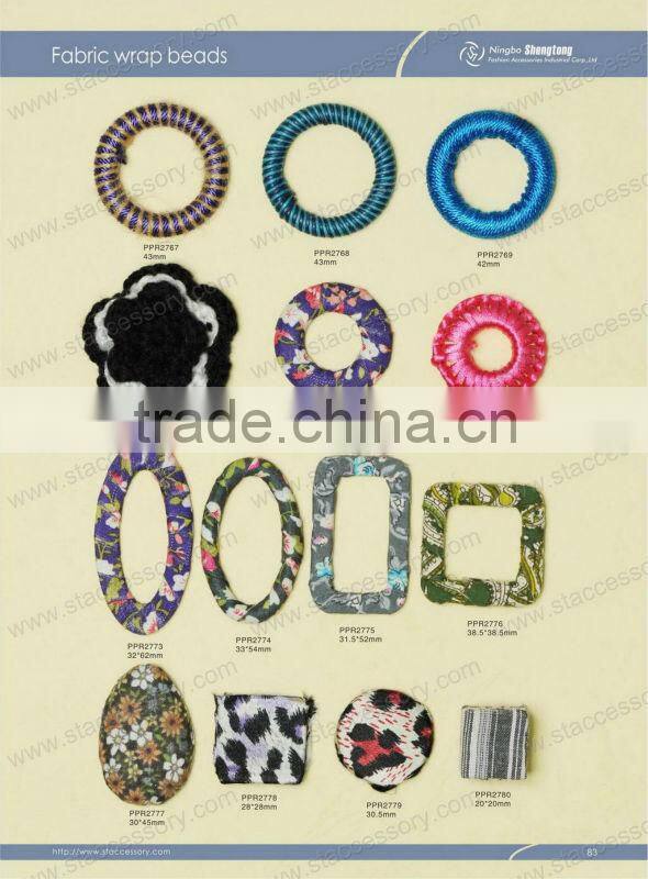 25-30mm Woolen Ball Round Fabric Wrap Beads