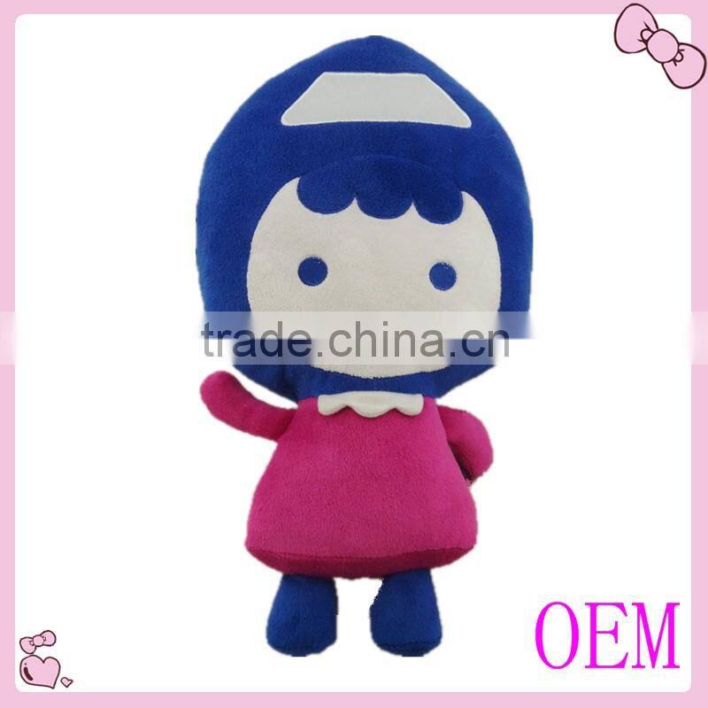 Custom made 3d face plush doll boy & make anime plush doll