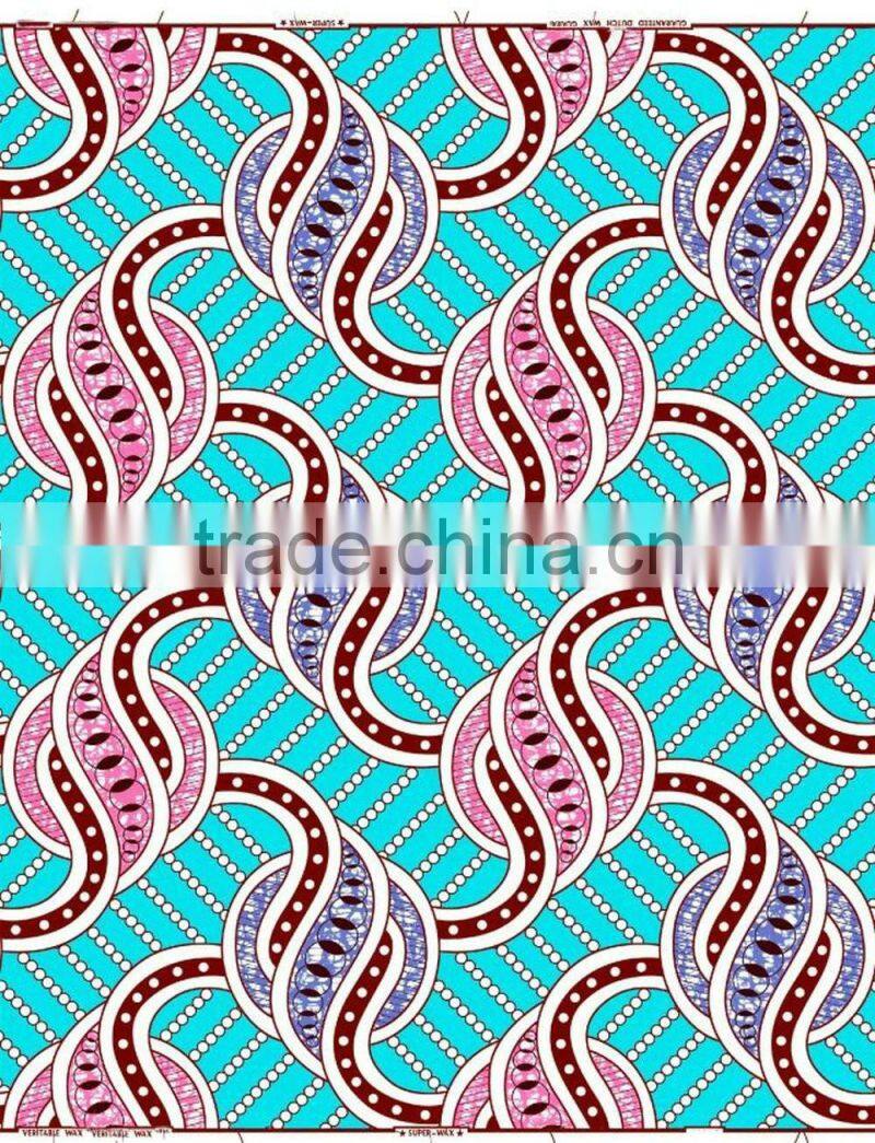 2015 african new wax cotton wax lace cotton 100% cotton fabrics